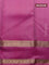 Pure kanchipuram silk saree pastel pink with zari woven buttas and rettapet zari woven border