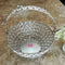 Crystal Basket German Silver, Flower Basket, Fruit Basket for Home Decor (Dia 7 Inches)