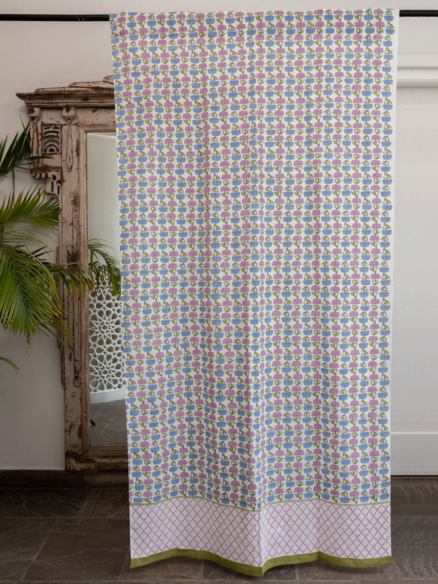 Kusum Hand Block Printed Cotton Curtain