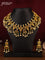 Antique guttapusalu necklace with kemp & cz stones and pearl hangings
