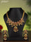 Antique attigai necklace with kemp stones and pearl & golden beads hanging