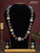Jaipur beaded grey stone necklace with meenakari balls