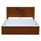 Electra Max Solid wood Bed with Box Storage (Walnut)