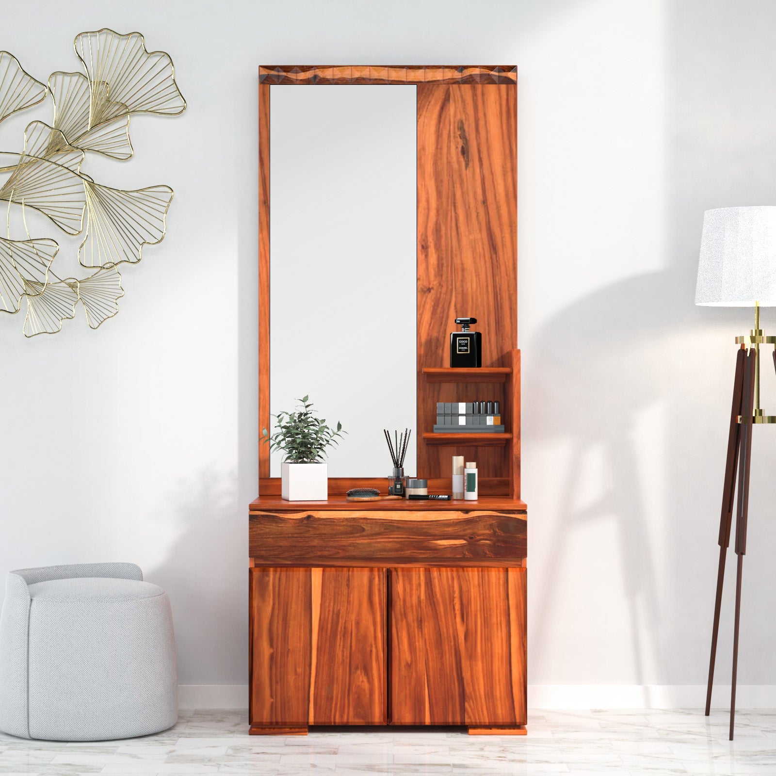 Dewsbury Dresser with Mirror (Walnut)