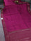 Chiniya silk saree wine shade with plain body and woven border