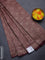 Banarasi semi silk saree wine shade with allover thread & zari weaves and woven border