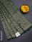 Banarasi semi silk saree green with allover thread & zari weaves and woven border