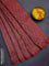 Banarasi semi silk saree maroon with allover thread & zari weaves and woven border