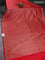 Banarasi semi silk saree red with allover thread & zari weaves and woven border