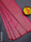 Banarasi semi silk saree pink with allover thread & zari weaves and woven border