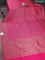 Banarasi semi silk saree pink with allover thread & zari weaves and woven border