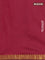 Arani semi silk saree maroon shade with rudhraksha & paisley zari woven buttas and zari woven border