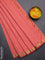 Arani semi silk saree peach shade with rudhraksha & paisley zari woven buttas and zari woven border