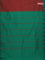 Arani semi silk saree maroon shade and dual shade of green with plain body and temple design border