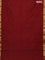 Arani semi silk saree maroon with zari woven rudhraksha buttas and zari woven border