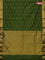 Arani semi silk saree sap green with zari woven floral buttas and zari woven border