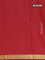 Arani semi silk saree maroon with plain body and zari woven border