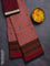 Chettinad cotton saree maroon shade with thread woven buttas and thread woven border