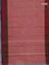 Chettinad cotton saree pastel maroon and brown with thread woven buttas and thread woven border