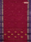 Chettinad cotton saree dark pink and voilet with thread woven buttas and temple disign zari woven border