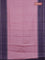 Chappa saree light pink and violet with allover small zari checked pattern and temple design zari woven border