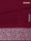 Banarasi semi raw silk saree wine shade with allover silver zari woven paithani weaves and woven border