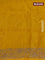 Banarasi semi raw silk saree mustard yellow with allover thread & zari weaves and woven border