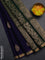 Kora silk cotton saree blue and green with zari woven buttas and zari woven border