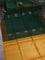 Kora silk cotton saree dark green and mustard yellow with allover thread & zari buttas and zari woven butta border