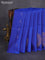 Kanchipuram soft silk saree royal blue with allover zari woven buttas and zari woven floral butta border