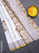 Jaipur cotton saree off white and mustard with floral butta prints and printed border