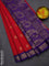 10 yards salem silk saree red and violet with zari woven buttas and zari woven border