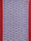 Ikat cotton saree blue shade and red with allover ikat weaves and rettapet border