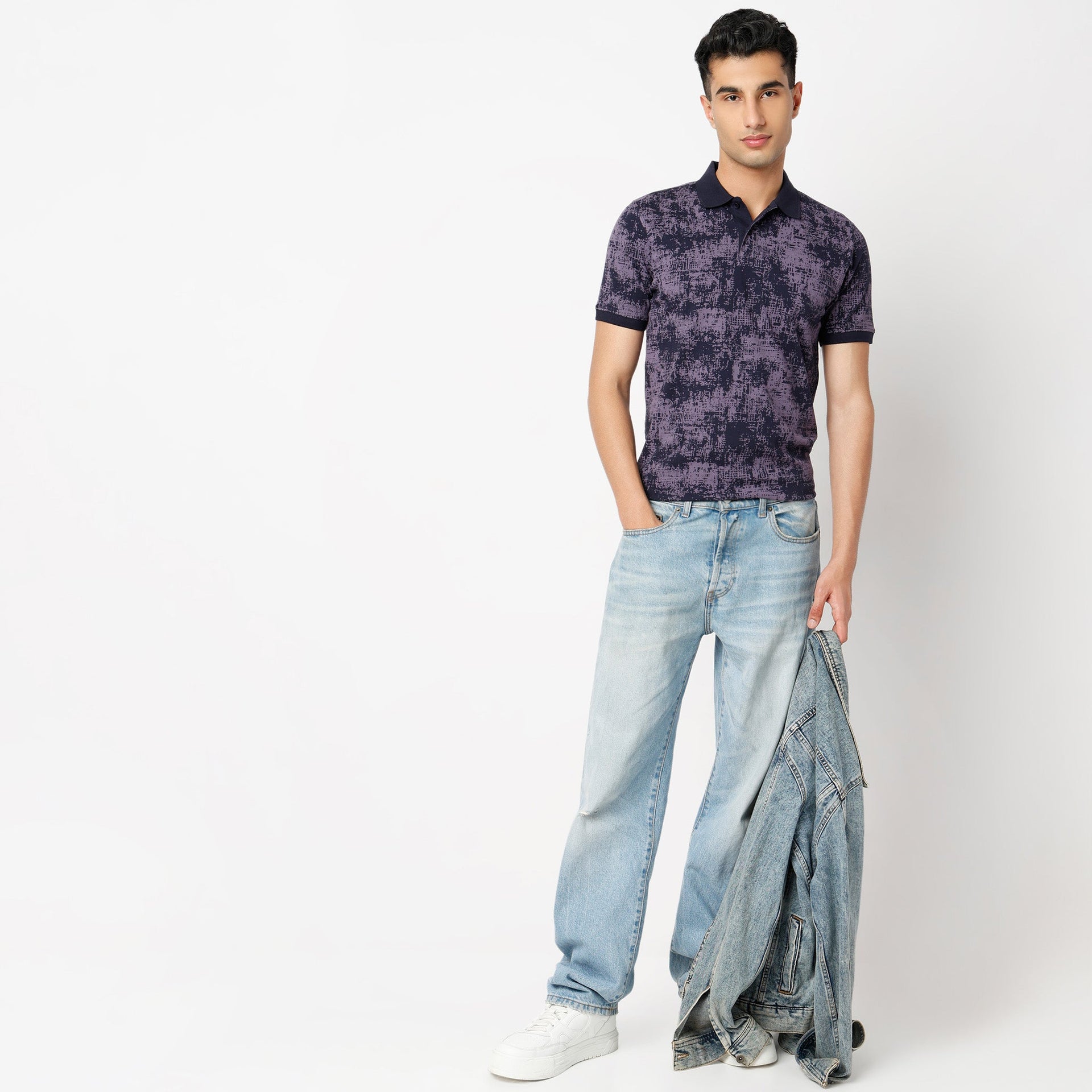 All Over Print Half Sleeve Impression Polo T-Shirt