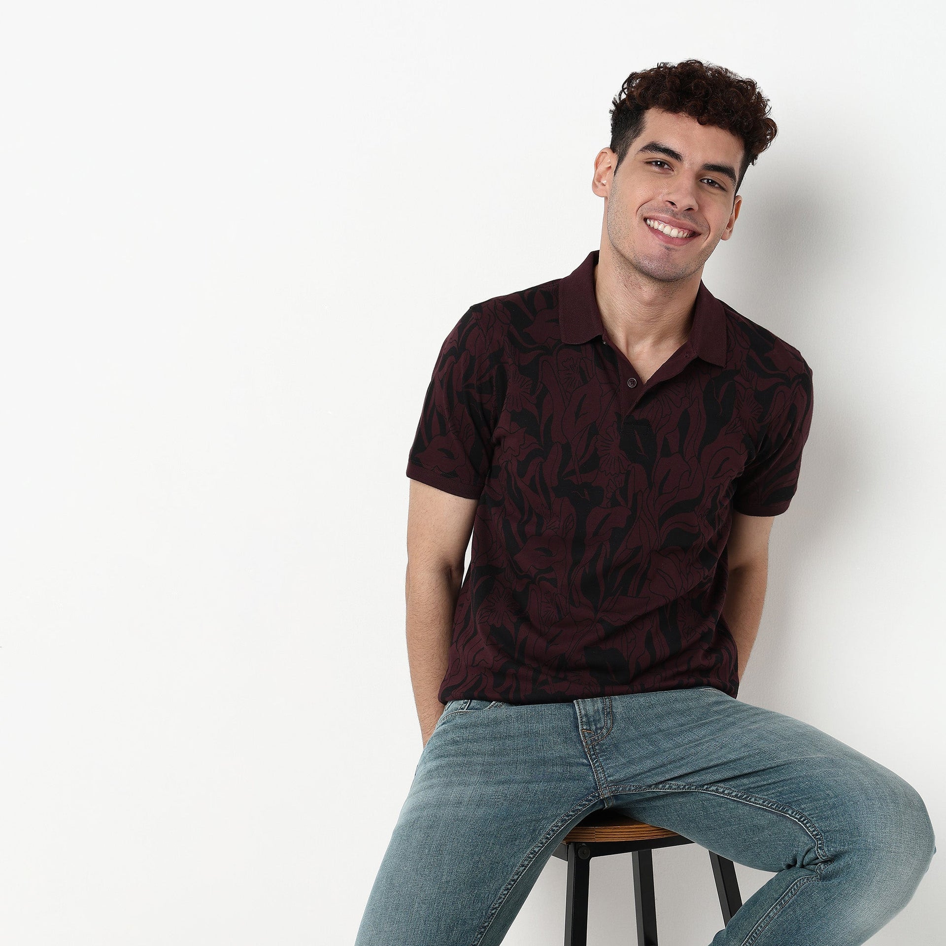 All Over Print Impression Polo T-Shirt