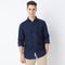 Cruiser™ True Indigo Shirt - Self Structure - Classic Regular Fit Shirt