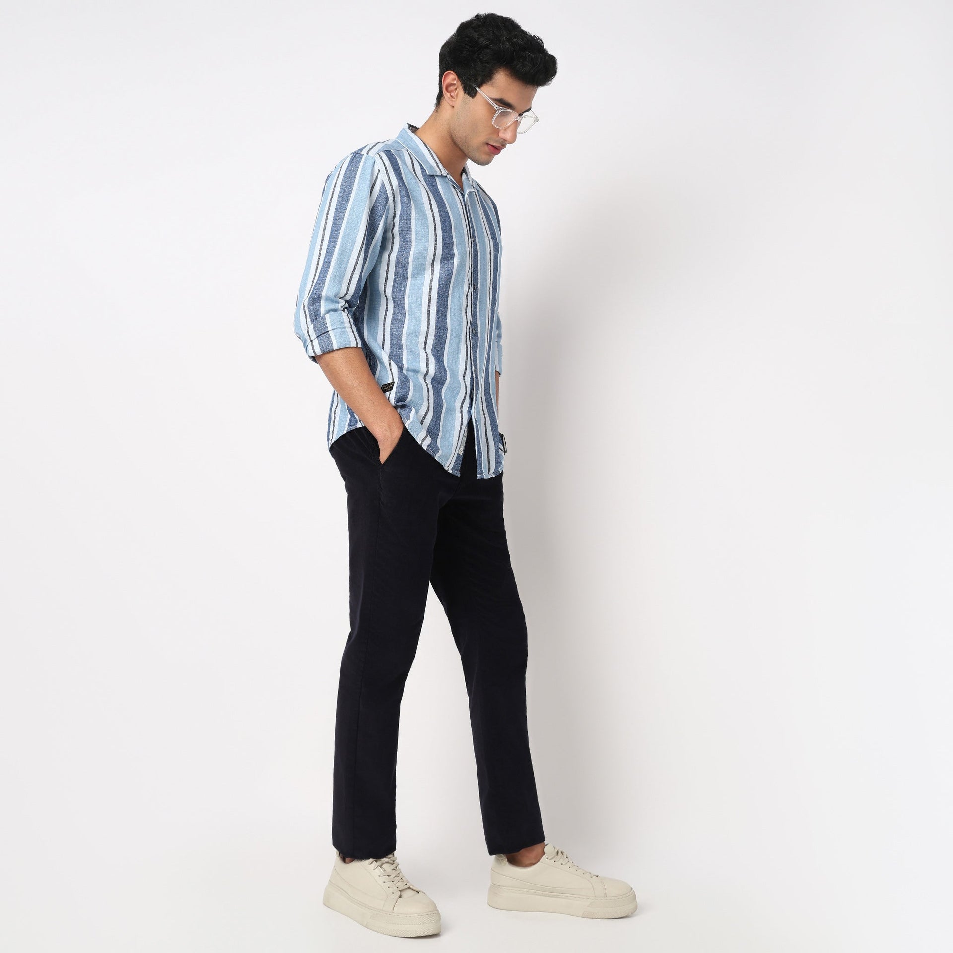 Cotton Striped Cruiser Shirt