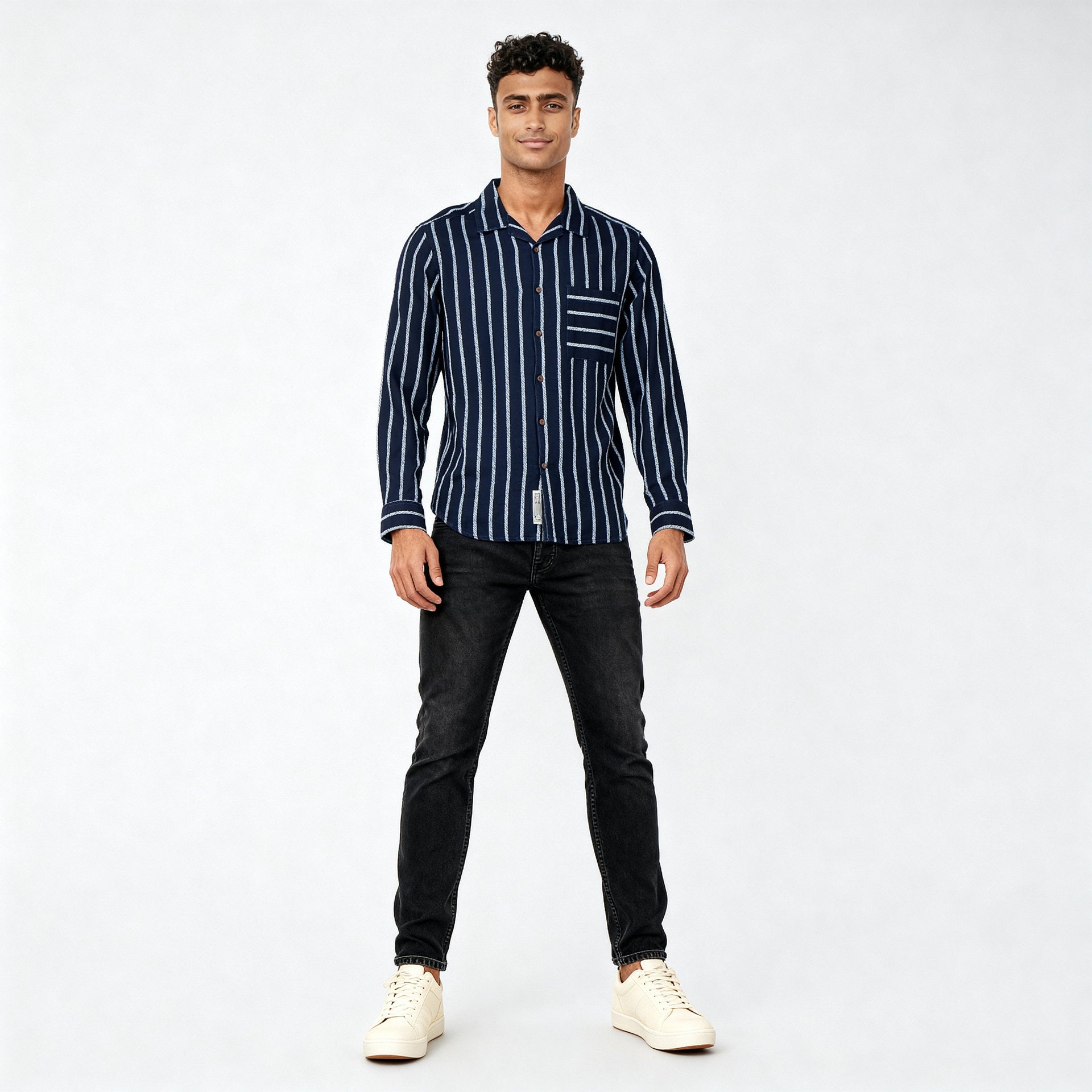 Cotton Striped Cruiser Shirt