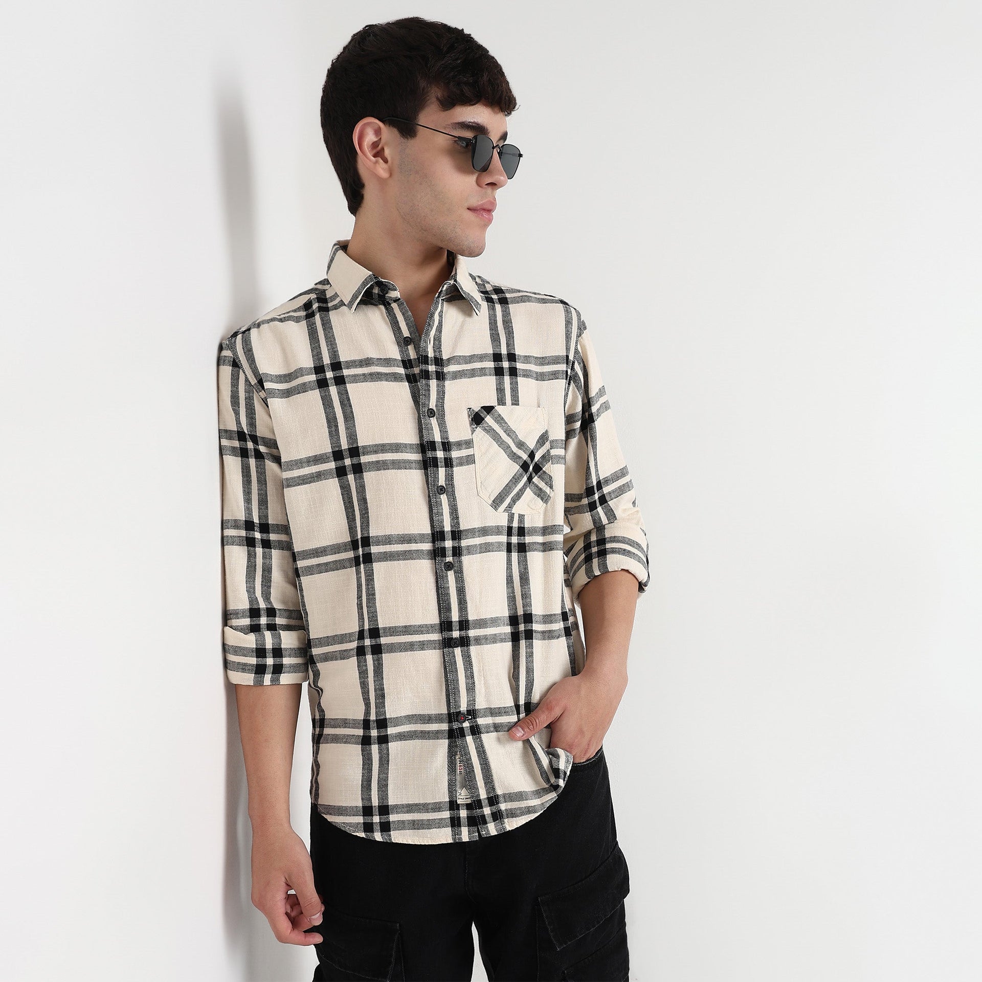 Cotton Checkered Victor Shirt