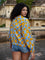 Euphoria Kantha Embroidered Block Printed Bomber Jacket
