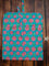 Floral Turquoise Cotton Bag