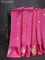 Banarasi poona silk saree light pink with silver & gold zari woven buttas and zari woven butta border