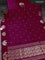 Banarasi poona silk saree pink with zari woven buttas and zari woven butta border