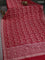 Banarasi uppada silk saree red with allover zari woven brocade weaves and zari woven border