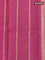 Banarasi organza silk saree pink shade with zari woven buttas and zari woven piping border