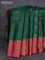 Banarasi tussar silk saree green and pink with thread & zari woven buttas and woven border