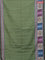 Chappa saree light green and sap green with allover zari checked pattern and printed pallu