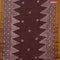 Bhagalpuri saree coffee brown with butta prints and zari woven border