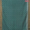 Bhagalpuri saree dark peacock green with allover butta prints and zari woven border