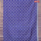 Bhagalpuri saree blue with allover butta prints and zari woven border